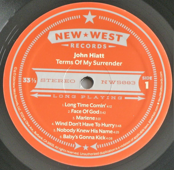 John Hiatt - Terms Of My Surrender (Vinyl) - Image 3