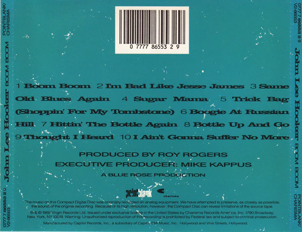 John Lee Hooker - Boom Boom (CD) - Image 2