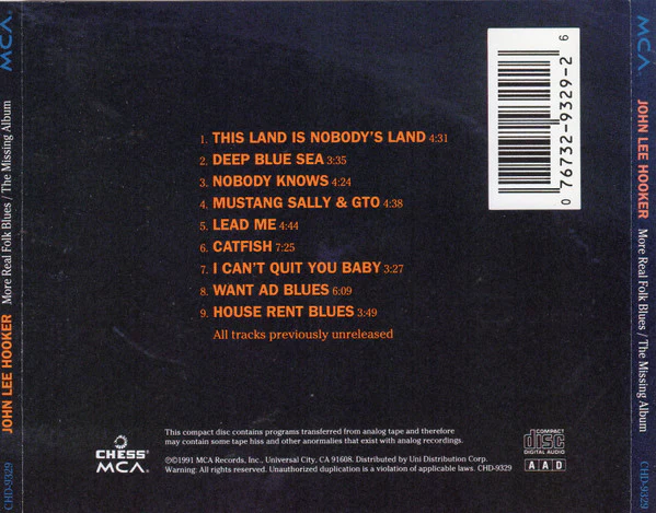 John Lee Hooker - More Real Folk Blues / The Missing Album (CD) - Image 2