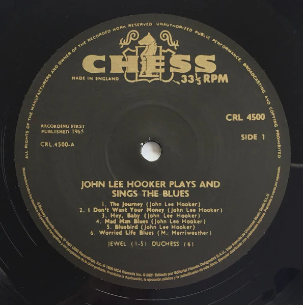 John Lee Hooker - Plays & Sings The Blues (Vinyl) - Image 3