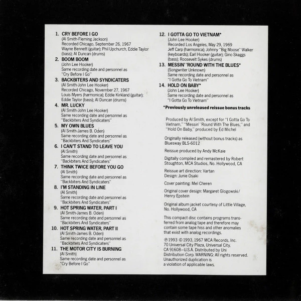 John Lee Hooker - Urban Blues (CD) - Image 4