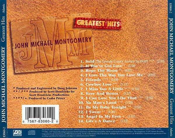 John Michael Montgomery - Greatest Hits (CD) - Image 2