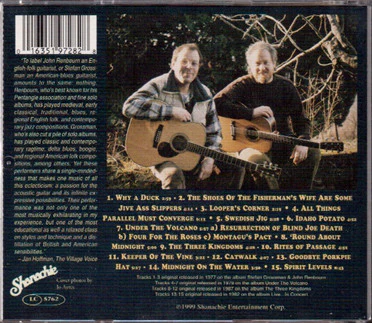 John Renbourn & Stefan Grossman - Keeper Of The Vine (CD) - Image 2