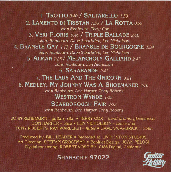 John Renbourn - The Lady And The Unicorn (CD) - Image 4