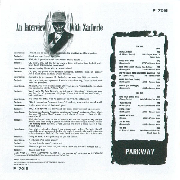 John Zacherle - Monster Mash / Scary Tales (CD) - Image 5