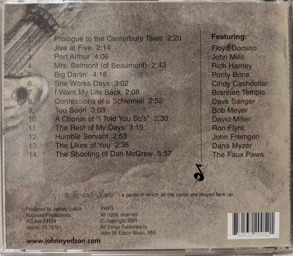 Johnny Edson - A Spread Misere (CD) - Image 2