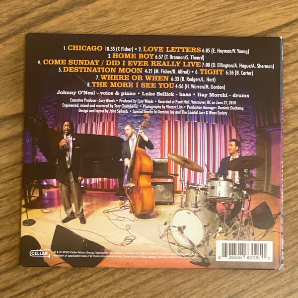 Johnny O'Neal With Luke Sellick And Itay Morchi - Everybody Loves Johnny O'neal: Recorded Live At Pyatt Hall (CD) - Image 3
