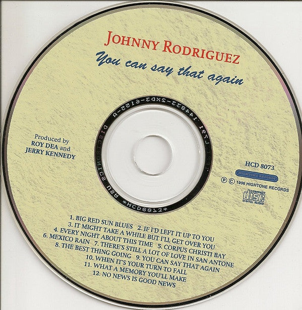 Johnny Rodriguez  - You Can Say That Again (CD) - Image 4