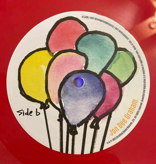 Jon Dee Graham - Only Dead For A Little While (LP, Album, Red) - Image 4