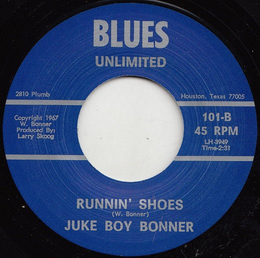 Juke Boy Bonner - Yakin' In My Plans (7", Unofficial)