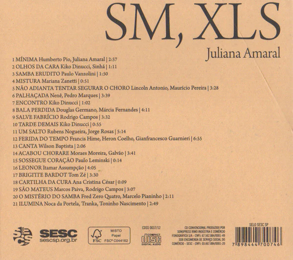 Juliana Amaral - SM, XLS (CD) - Image 2