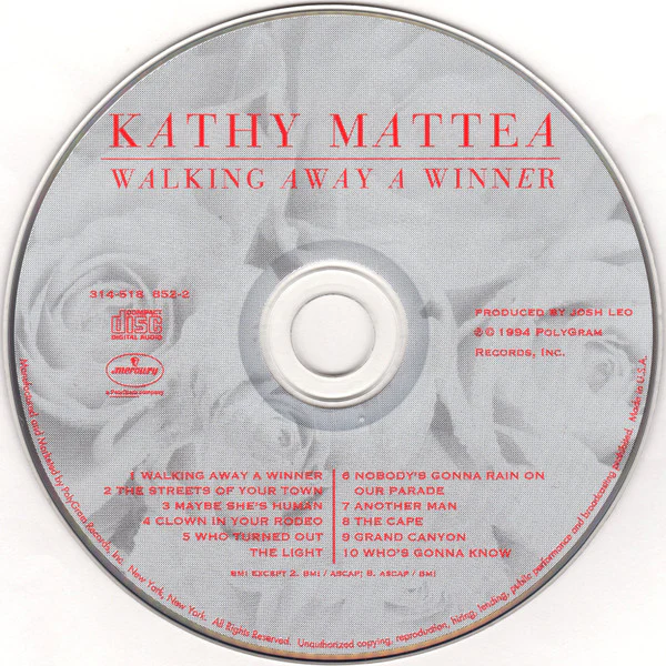 Kathy Mattea - Walking Away A Winner (CD) - Image 3