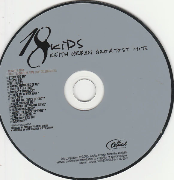 Keith Urban - Greatest Hits (CD) - Image 3