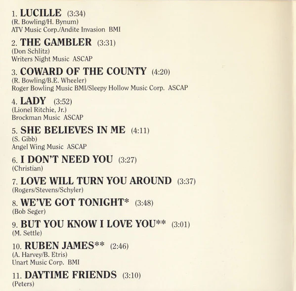 Kenny Rogers - Greatest Country Hits (CD) - Image 4