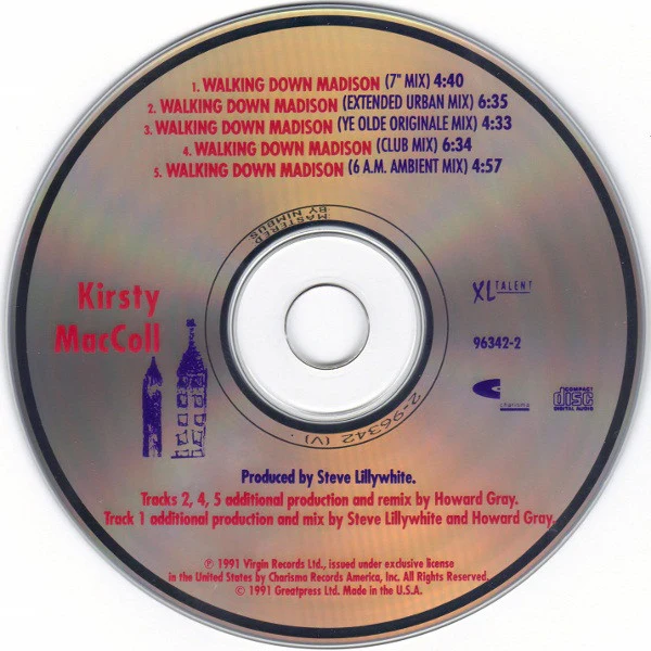 Kirsty MacColl - Walking Down Madison (CD) - Image 3