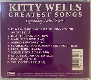 Kitty Wells - Greatest Songs (CD) - Image 3