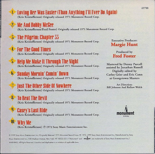 Kris Kristofferson - Super Hits (CD) - Image 4