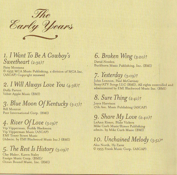 LeAnn Rimes - Unchained Melody / The Early Years (CD) - Image 5