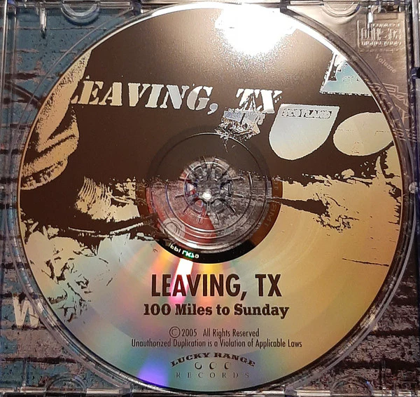 Leaving, TX - 100 Miles to Sunday (CD) - Image 3