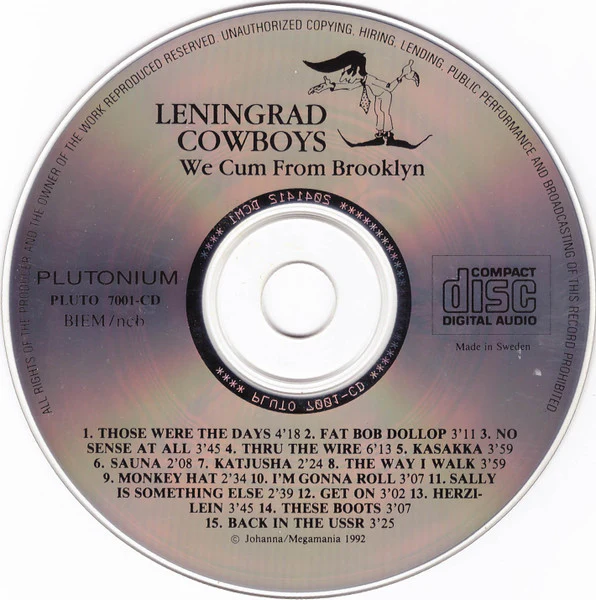 Leningrad Cowboys - We Cum From Brooklyn (CD) - Image 2