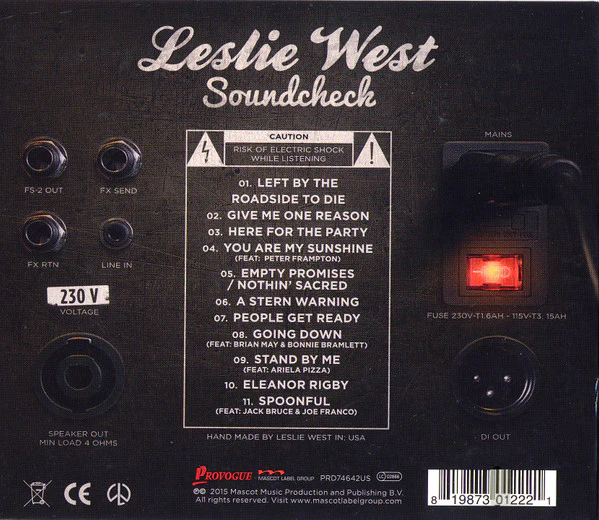 Leslie West - Soundcheck (CD) - Image 2