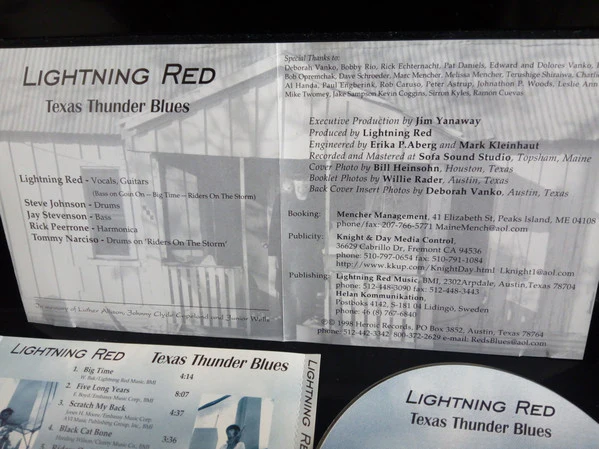 Lightnin' Red - Texas Thunder Blues (CD) - Image 3