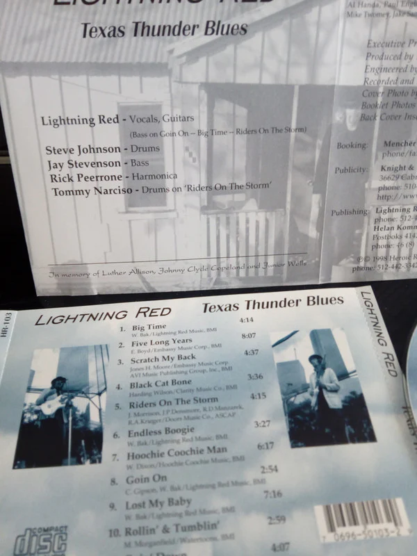 Lightnin' Red - Texas Thunder Blues (CD) - Image 4