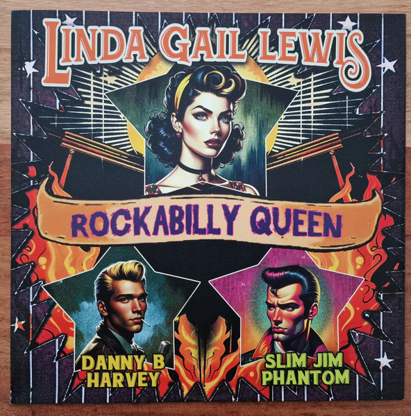 Linda Gail Lewis, Danny B. Harvey, Slim Jim Phantom - Rockabilly Queen (Vinyl) - Image 3