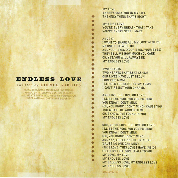 Lionel Richie Featuring Shania Twain - Endless Love (CD) - Image 3