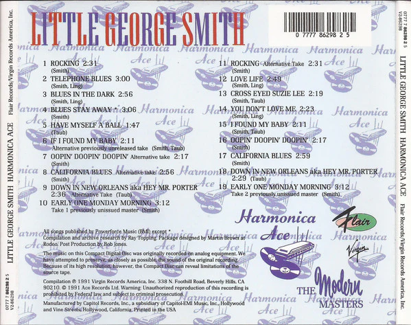 George Smith  - Harmonica Ace (The Modern Masters) (CD) - Image 2