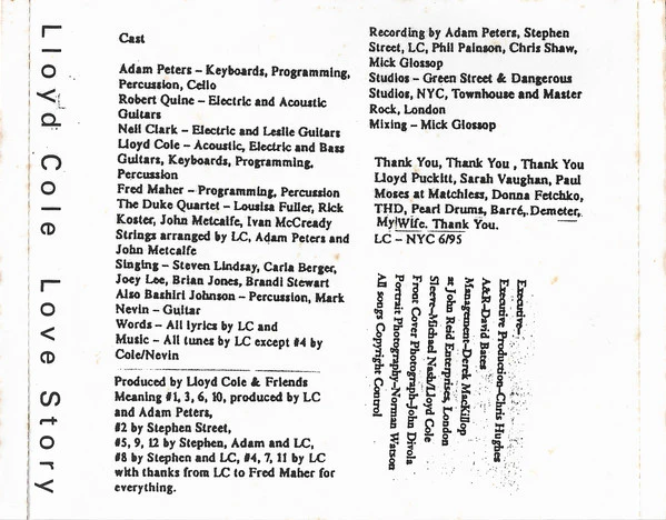 Lloyd Cole - Love Story (CD) - Image 4