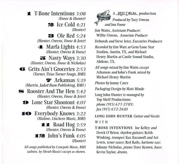 Long John Hunter - Border Town Legend (CD) - Image 5