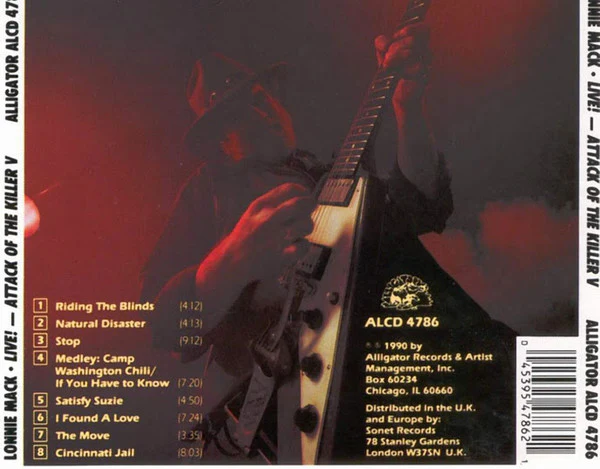 Lonnie Mack - Live Attack Of The Killer V (CD) - Image 2