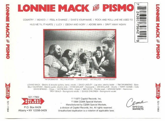 Lonnie Mack - Lonnie Mack And Pismo (CD) - Image 2