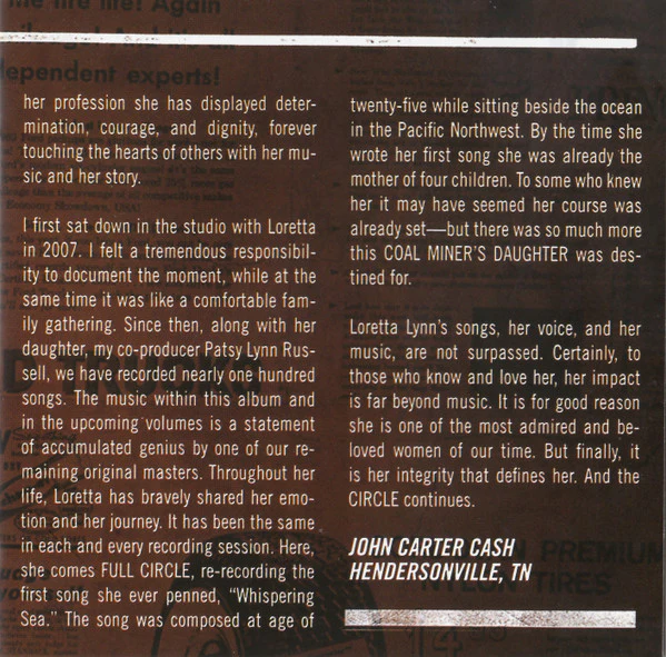 Loretta Lynn - Full Circle (CD) - Image 5