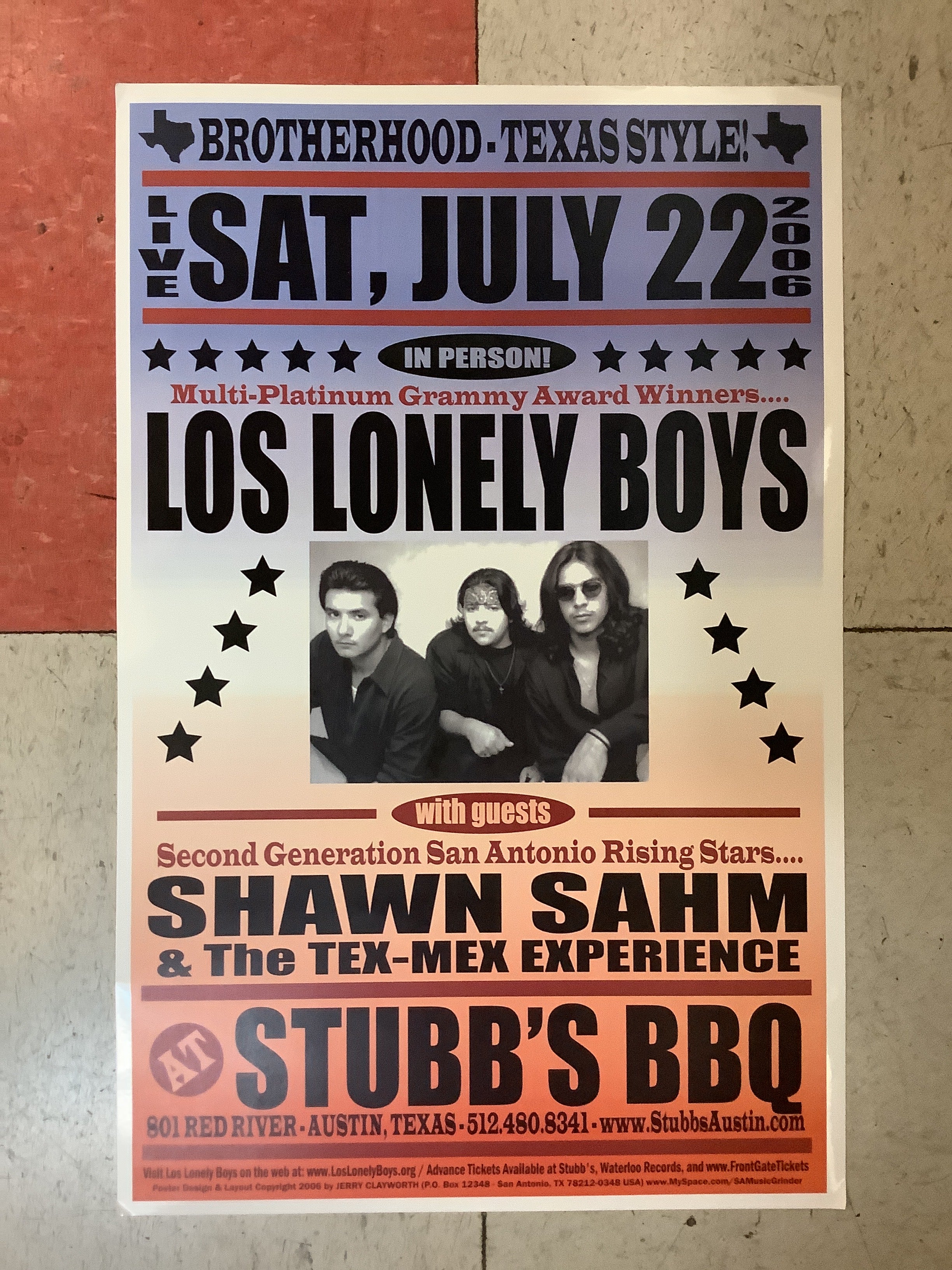Los Lonely Boys at Stubb's BBQ - 2006 (Poster)