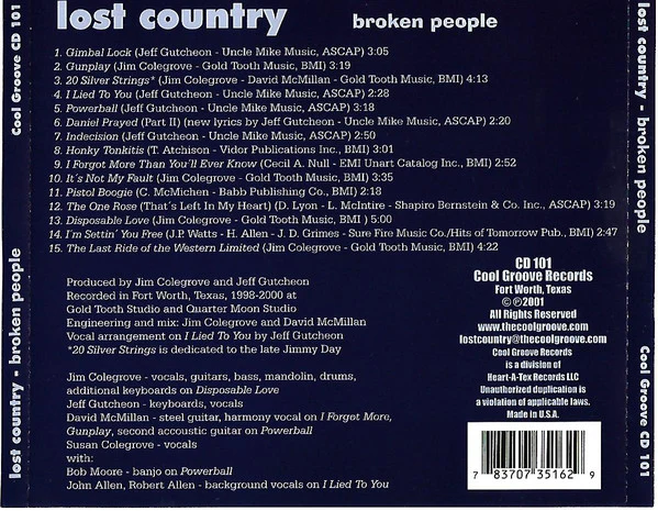 Lost Country - Broken People (CD) - Image 2