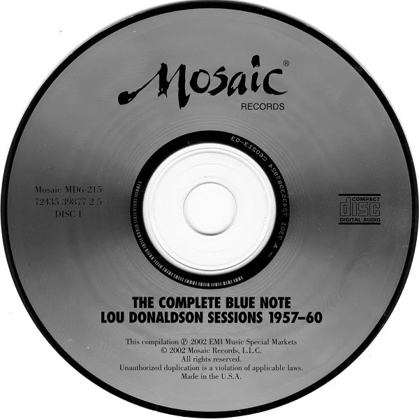 Lou Donaldson - The Complete Blue Note Lou Donaldson Sessions 1957-60 (CD) - Image 5
