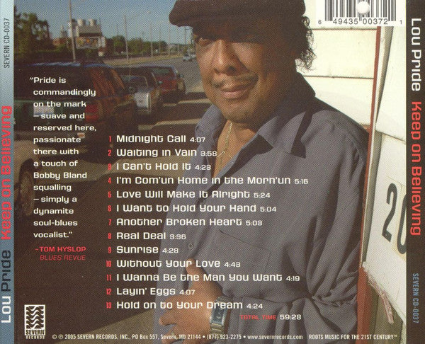 Lou Pride - Keep On Believing (CD) - Image 2