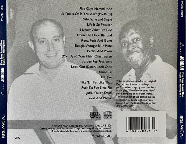 Louis Jordan - Five Guys Named Moe (Original Decca Recordings Vol 2) (CD) - Image 2