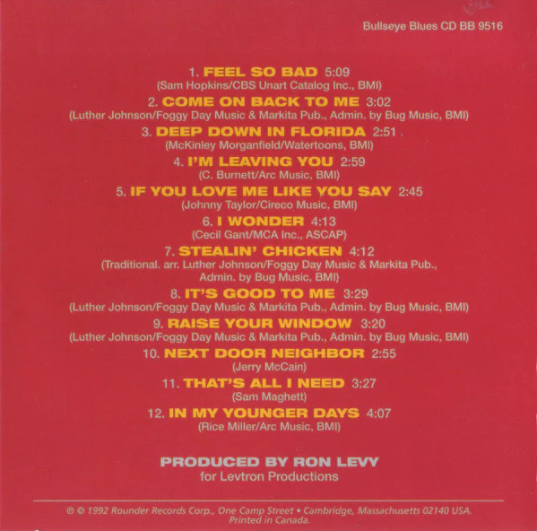 Luther "Guitar Junior" Johnson - It's Good To Me (CD) - Image 5