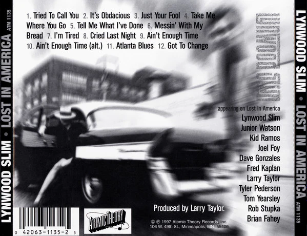 Lynwood Slim Featuring Junior Watson - Lost In America  (CD) - Image 2