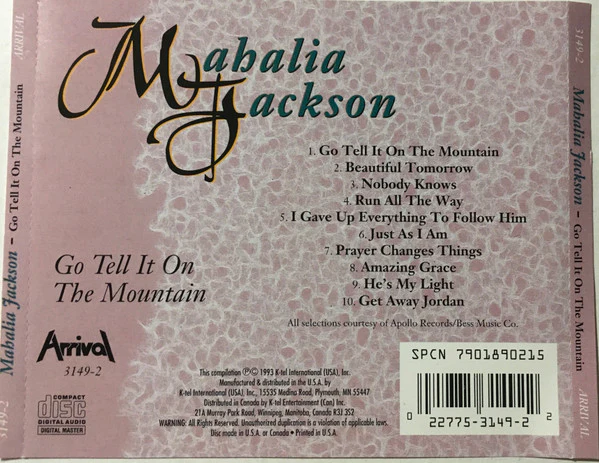 Mahalia Jackson - Go Tell It On The Mountain (CD) - Image 3