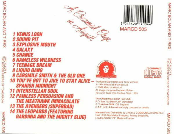 Marc Bolan and T. Rex - Zinc Alloy And The Hidden Riders Of Tomorrow (CD) - Image 2