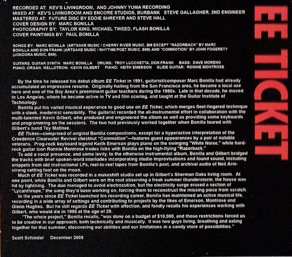 Marc Bonilla - EE Ticket (CD) - Image 2