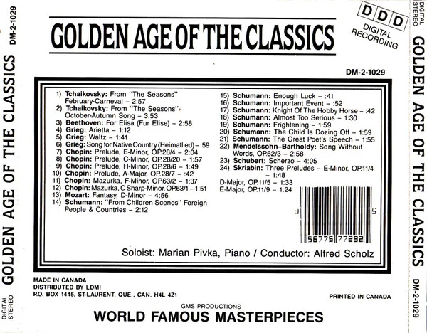 Marian Pivka, Alfred Scholz - Golden Age Of The Classics (CD) - Image 4