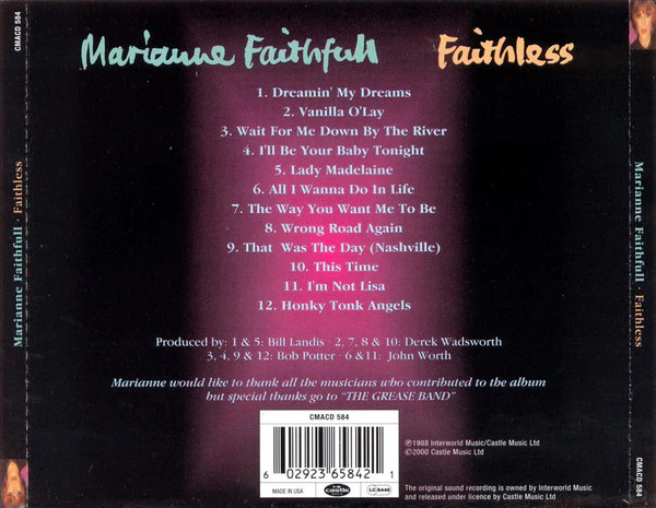 Marianne Faithfull - Faithless (CD) - Image 2