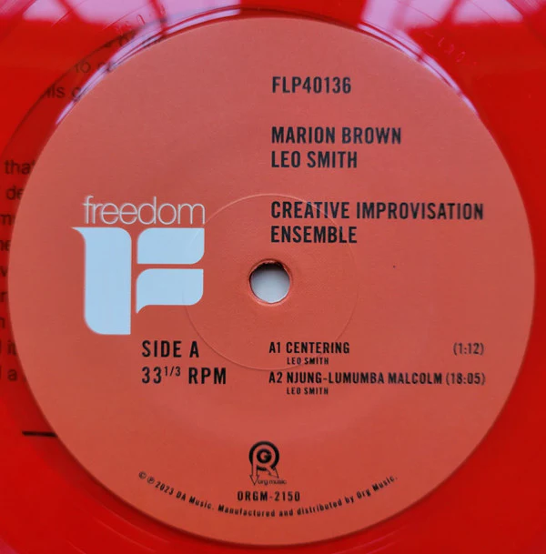 Marion Brown & Wadada Leo Smith - Creative Improvisation Ensemble (Vinyl) - Image 3