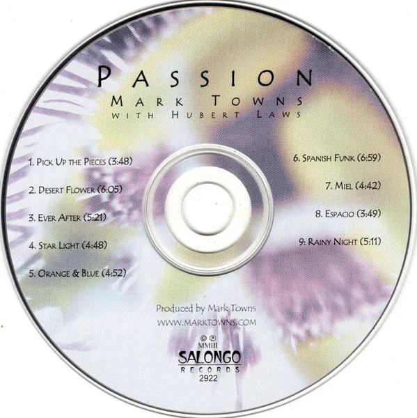 Mark Towns With Special Guest Hubert Laws - Passion (CD) - Image 3