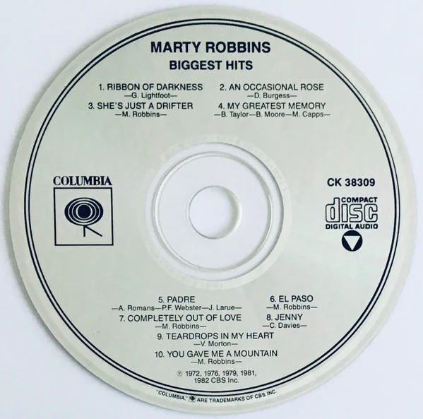 Marty Robbins - Biggest Hits (CD) - Image 2